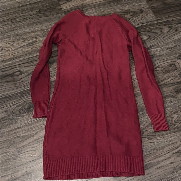 Old Navy XS Burgundy Red Cableknit Dress - Picture 3 of 3